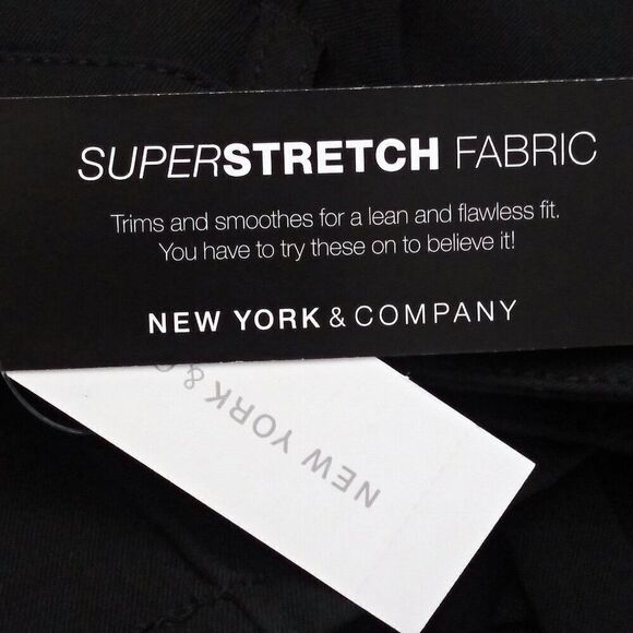 NEW YORK & COMPANY Stretch Dress Pants 7th Avenue Runway Fit Slacks Black 8 NWT - Picture 7 of 9